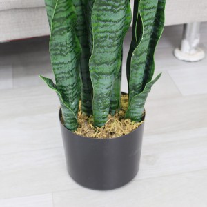 Plantas de sansevieria artificiais de alta qualidade de plástico falso plantas de cobra bonsai para decoração de jardim doméstico
