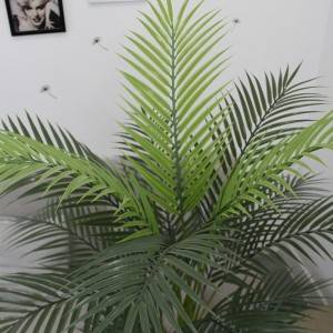 Planta de bonsái artificial de palmera artificial al aire libre