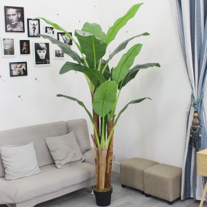 Offre spéciale grand arbre 180cm maison de banane artificielle pour centre commercial décoration intérieure et extérieure bananier artificiel