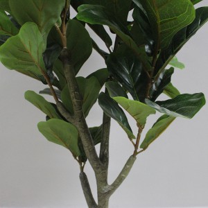 Jauni mākslīgie augi iekštelpu mākslīgās vijoles lapas vīģes koks Ficus Lyrata Amazon tiešsaistes karstajai pārdošanai