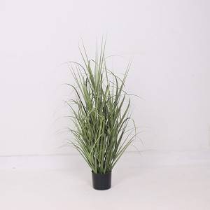Artificial Potted Grass Synthetic Onion Grass in Pot Weed Grass Pots Plant
