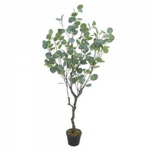 Изкуствено евкалиптово дърво изкуствено растение бонсай