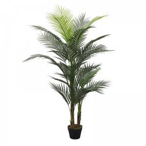 Pianta artificiale di bonsai di palma artificiale all'aperto