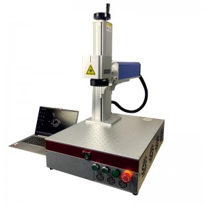 Prenosni stroj za lasersko označevanje z optičnimi vlakni