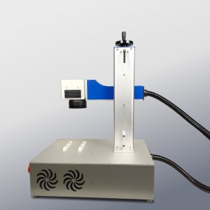 Desktop optiese vesel laser merk masjien