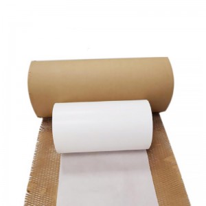 Бела ролна папира за облагање, смеђи крафт папир за паковање у облику саћа