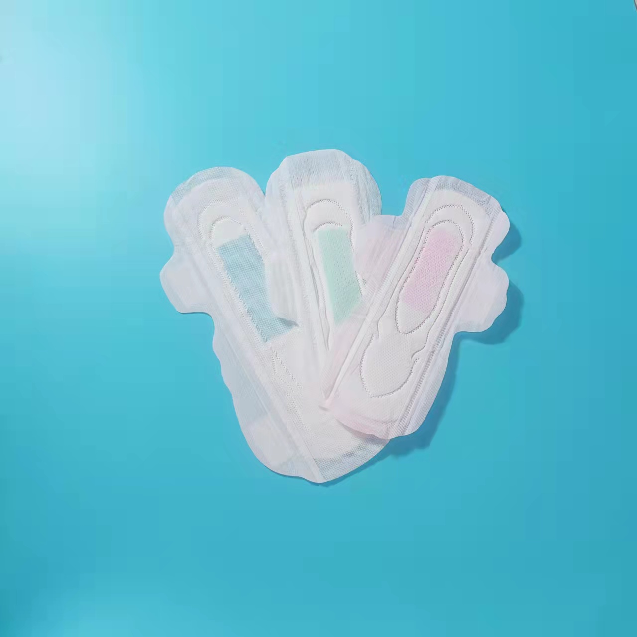 Sanitary Napkin kualitas dhuwur Sample Cotton Customized Sanitary Pads kain nyaman lan breathable Featured Image
