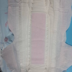 Anion Sanitary Napkin Contoh Pad Kapas Atas Lembut Putih OEM Disesuaikan Gaya Item Masa SAP Warna Filem Pembungkusan