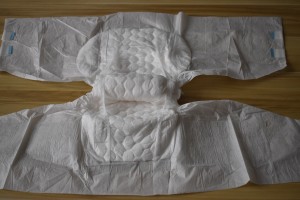 Factory processes disposable adult diapers