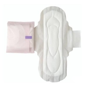 ဈေးနှုန်းချိုသာသော အရည်အသွေးမြင့် သဘာဝအပျော့စား သန့်စင်သော လက်သုတ်ပုဝါ Organic Cotton Menstrual Lady Pad Women Wings Style Time