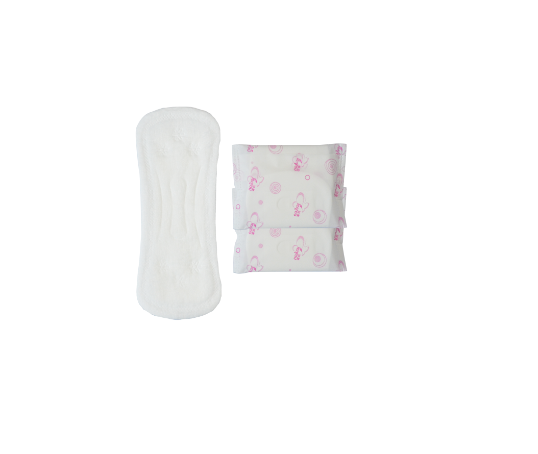 Disposable OEM wingless panty liners for women