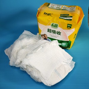 Pantalones de pañales para adultos desechables para incontinencia súper absorbentes desechables producidos en fábrica de China