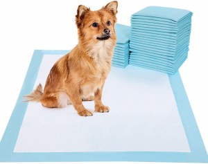China factory Puppy Pads Leak-proof 5 Layer Pee Pads With Quick Dry Surface For Trainining.