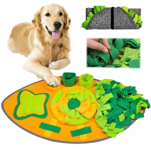 JI HANG Pet Snuffle Dog Mad-Interactive Slow Feeding Activity Pad Feeder puzzel speelgoed olfactorische mat die natuurlijke foerageervaardigheden stimuleert geur trainingsmat