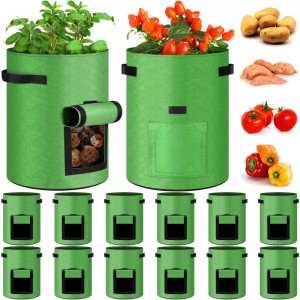 Сумка для зберігання садових посадок Багаторазова повстяна сумка для посадок овочів