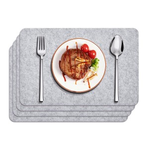 PriceList for Fold And Arrange Baskets - Nordic felt placemat, Coaster, Knife and Fork Bag Set with thickened insulated felt mat for washable use – Junhang