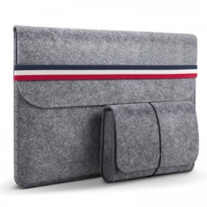 کیف محافظ لپ‌تاپ JI HANG کیف محافظ لپ‌تاپ نمدی با کیسه ذخیره‌سازی اضافی