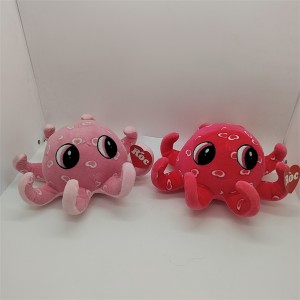May kulay na octopus stuffed plush toy