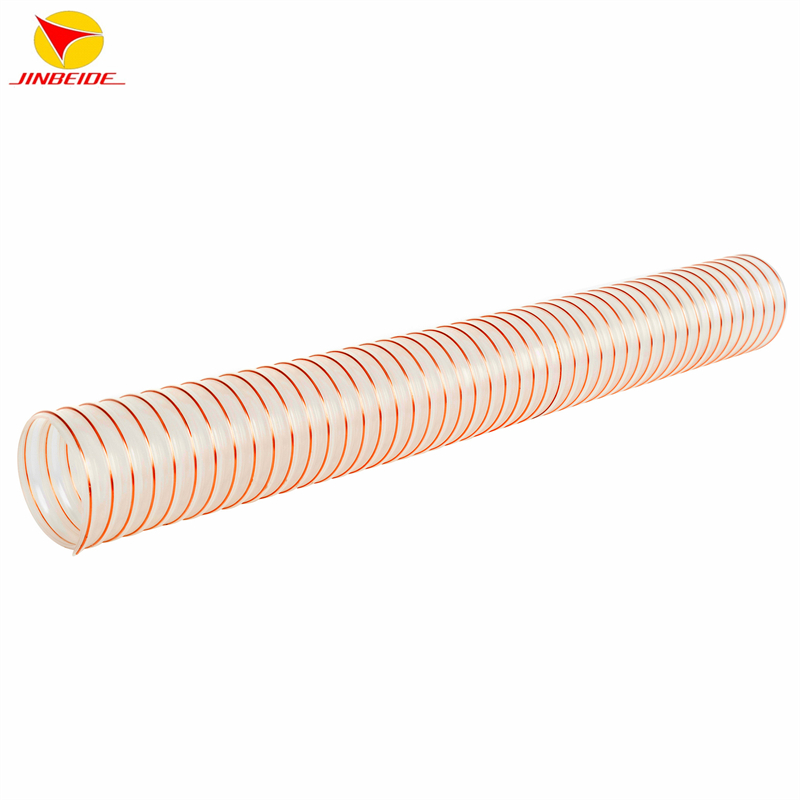 Fío de TPU reforzado bo tubo de conduto de aire transparente flexible