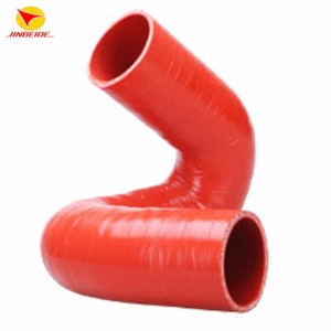 Tubo de silicona de alta temperatura de gran venta - Manguera de refrigerante de radiador de silicona de reforzo de tela para maquinaria pesada - JINBEIDE