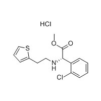 D-(+)-Methyl-alpha-(2-thienyletamino)(2-chlorophenyl) acetate hydrochloride