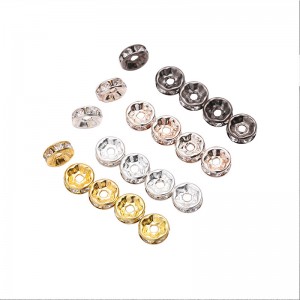 jewelry accessories colorful rhinestones spacers beads rhinestone crystal