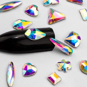 2021 Multi Shape Glass Crystal Design Glitter Fancy Flatback Rhinestone
