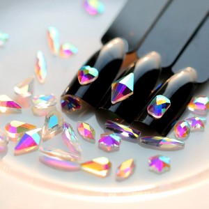 2021 Multi Shape Glass Crystal Design Glitter Fancy Flatback Rhinestone