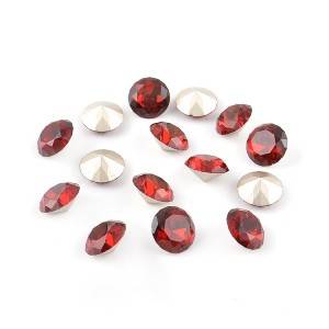 High quality light siam k9 rhinestone crystal fancy glass stone beads for jewelry making