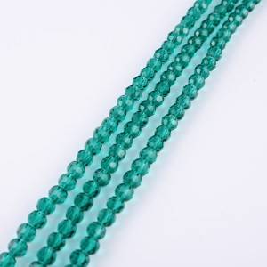 High quality loose beads rondelle crystal new coating color combination glass beads