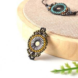 Miyuki delica seed beads custom handmade glass bead charms jewelry accessories glass bead charms