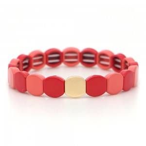 Fashion popular simple bracelet women handmade alloy beads bracelet for girls
