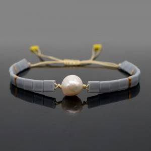 2020 Japan imported TILA beads Pearls natural freshwater baroque pearl simple ethnic style friendship bracelet