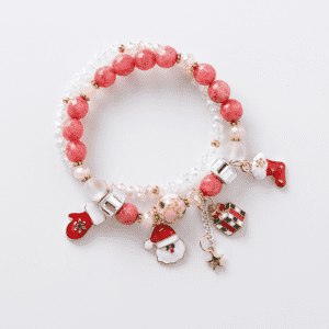 YIWU Fashion Faceted Crystal Beads Christmas charm Bracelet