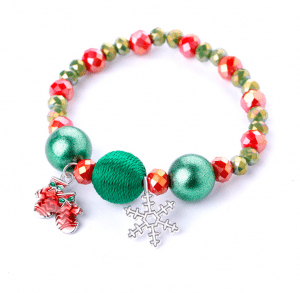 YIWU Fashion Lucky Faceted Crystal Beads custom Christmas Bracelet for men