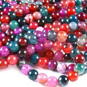 Natural Tourmaline agate beads wholesale high quality loose customize beads