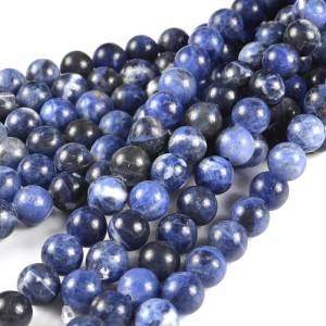 Natural Sodalite stone beads factory wholesale round beads