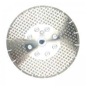 Lama per sega diamantata a disco elettrolitico per taglio e smerigliatura