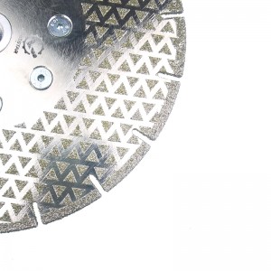 Dijamantni list pile s galvaniziranim diskom za rezanje i brušenje