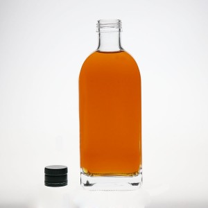 Bottiglia tonda di vetru di birra ambra da 330 ml persunalizata cù tappu corona