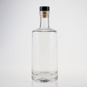 garrafa de vidro cristal branco 500ml