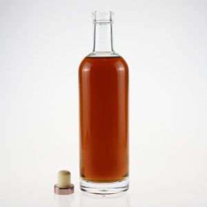 375ml 500ml 750ml 1000ml Sula Ibhodlela Lengilazi Elimhlophe LeWhisky Vodka Spirit Glass Bottle for Liquor with Cork
