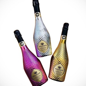 Bottiglie di champagne galvanizzate