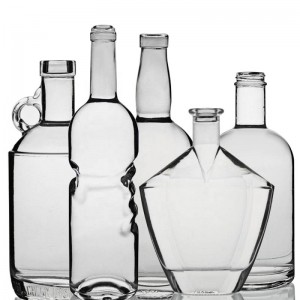 White Wine Bottle Glass Bottle with Cork Top 750ml 1000ml