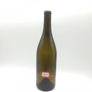 375/500/750ml Γυάλινη φιάλη κρασιού White Red Ice Clear Frosted Wine Bottles with Caps