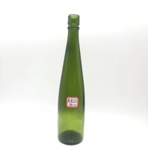 750ml Grønn Brun Glass Tørr Rødvin Flaske Hvit Brun med Kork
