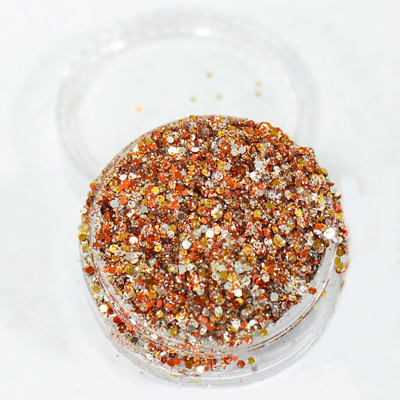 Polyester Chunky Mixed Holographic Glitter Powder For Makeup