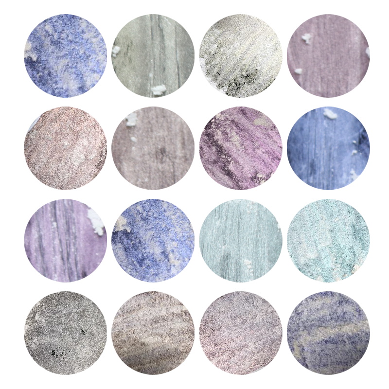 Μαζική μαρμαρυγία σε σκόνη παρεμβολής σειράς Rainbow Color Pearl Mica Pigment For Nail