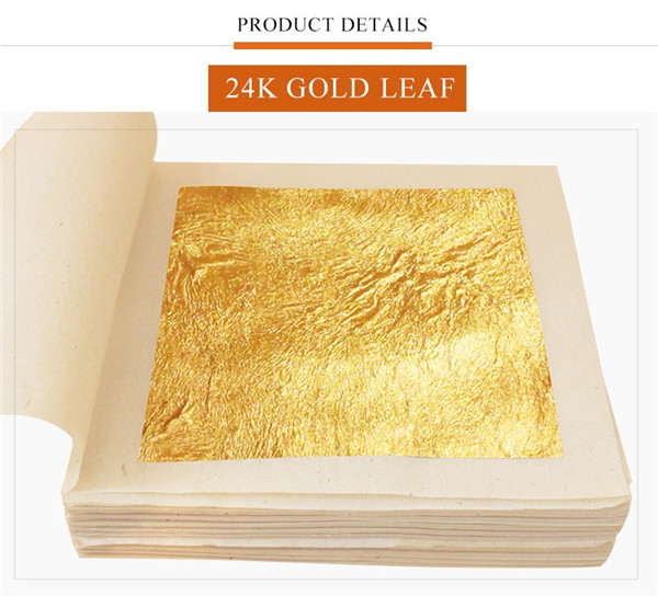Foglia d'oro foglia 24k fiocchi decorazione foglio foglia d'oro commestibile