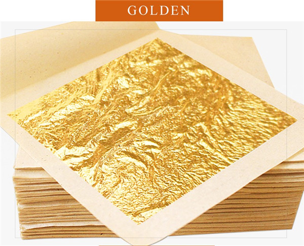 Gold Folie Leaf 24k Flakelen Dekoratioun Blat Edible Gold Leaf